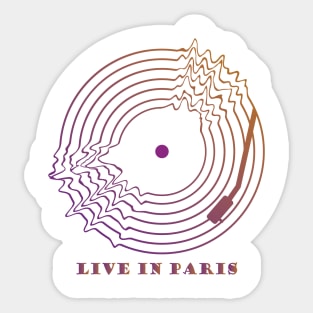 Live in Paris Sticker